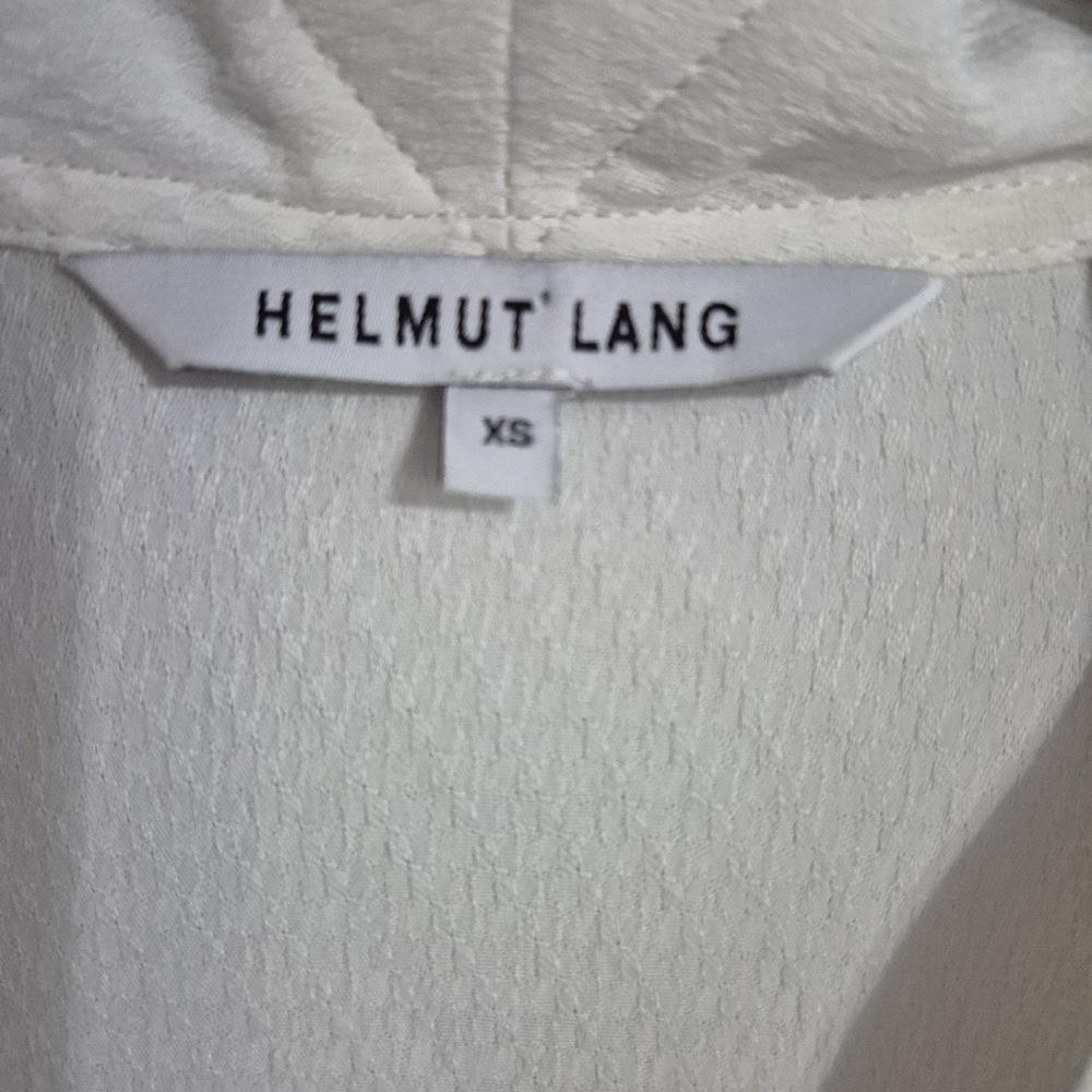 Helmut Lang Cream Textured Pullover Viscose Blouse XS - Picture 8 of 9